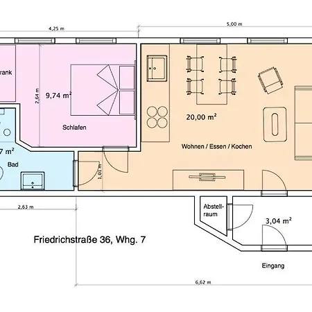 Friedrichstr 36 Whg 7 Apartment